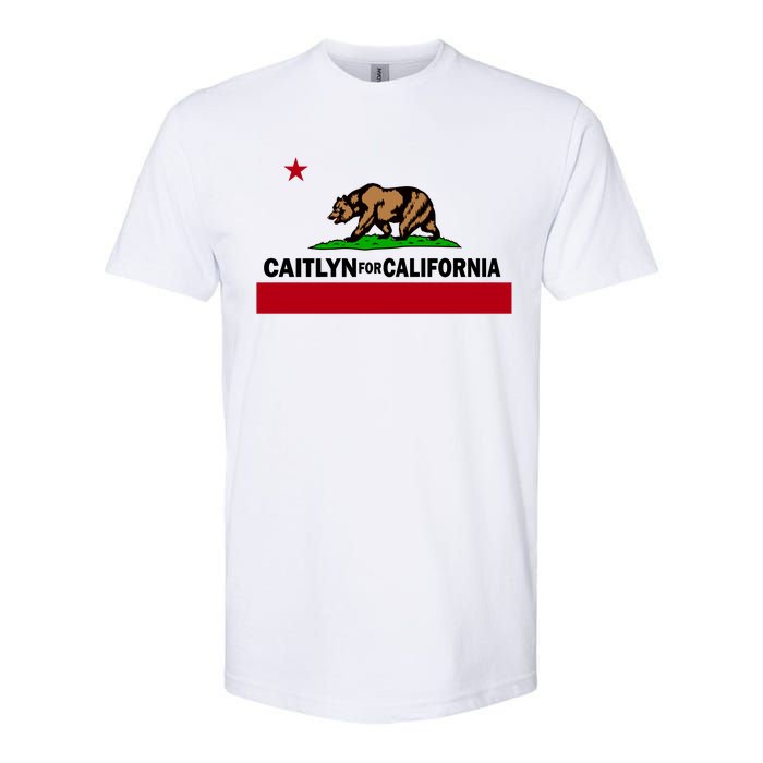 Caitlyn For California Governor Jenner Cali Flag Softstyle CVC T-Shirt