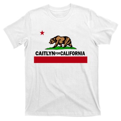 Caitlyn For California Governor Jenner Cali Flag T-Shirt