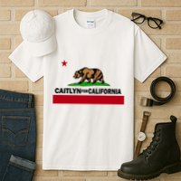 Caitlyn For California Governor Jenner Cali Flag Tall T-Shirt