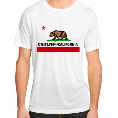 Caitlyn For California Governor Jenner Cali Flag Adult ChromaSoft Performance T-Shirt