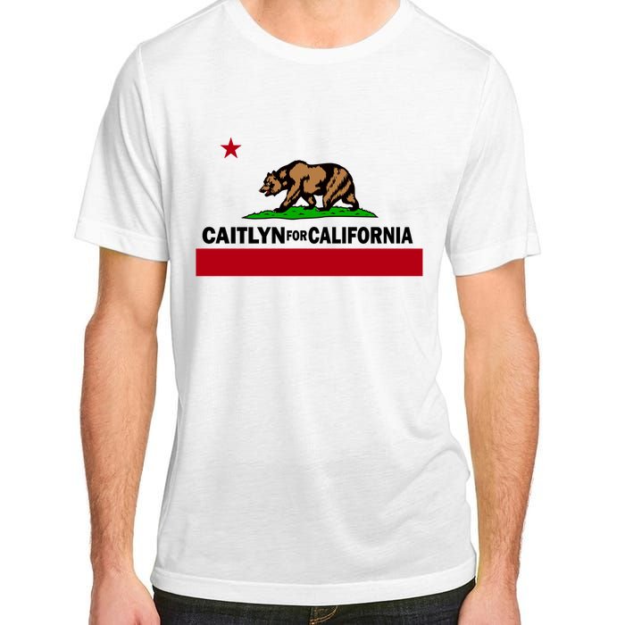 Caitlyn For California Governor Jenner Cali Flag Adult ChromaSoft Performance T-Shirt