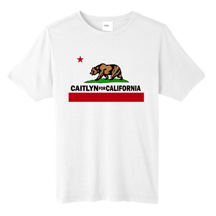 Caitlyn For California Governor Jenner Cali Flag Tall Fusion ChromaSoft Performance T-Shirt