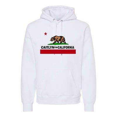 Caitlyn For California Governor Jenner Cali Flag Premium Hoodie