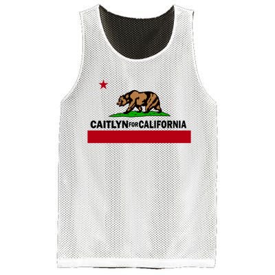 Caitlyn For California Governor Jenner Cali Flag Mesh Reversible Basketball Jersey Tank