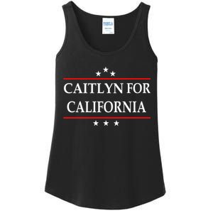 Caitlyn For California Governor Jenner Campaign Ladies Essential Tank