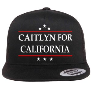 Caitlyn For California Governor Jenner Campaign Flat Bill Trucker Hat