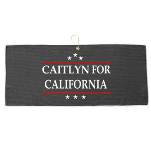 Caitlyn For California Governor Jenner Campaign Large Microfiber Waffle Golf Towel