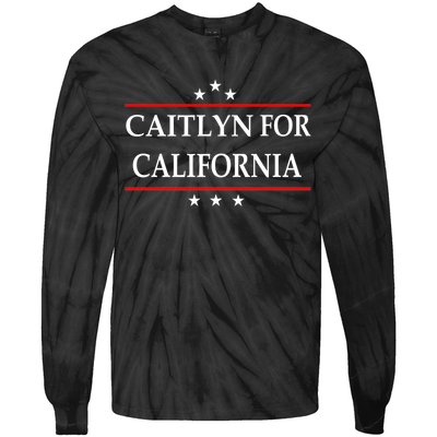 Caitlyn For California Governor Jenner Campaign Tie-Dye Long Sleeve Shirt