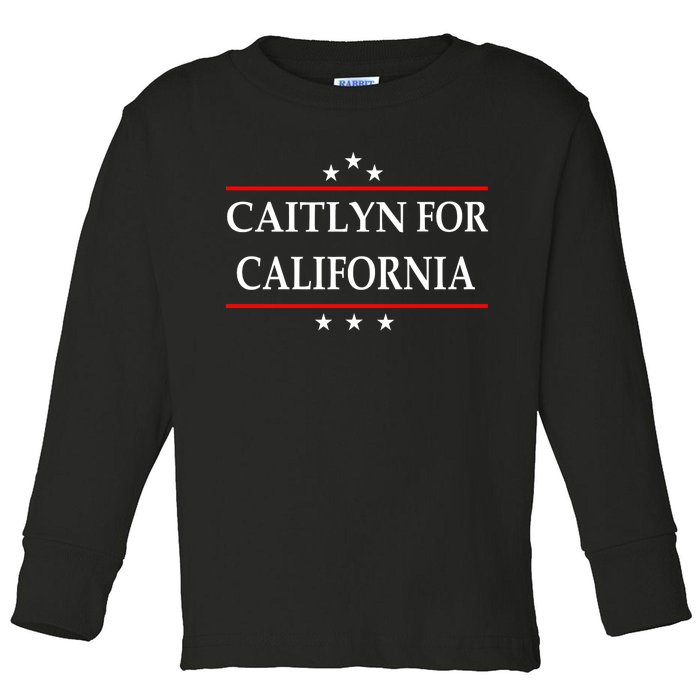 Caitlyn For California Governor Jenner Campaign Toddler Long Sleeve Shirt