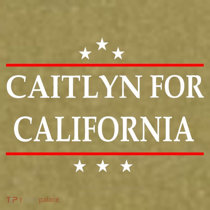 Caitlyn For California Governor Jenner Campaign Garment-Dyed Women's Muscle Tee