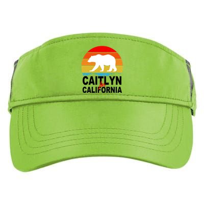 Caitlyn For California Retro Cali Bear Adult Drive Performance Visor