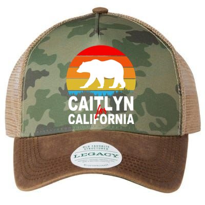 Caitlyn For California Retro Cali Bear Legacy Tie Dye Trucker Hat