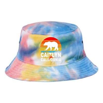 Caitlyn For California Retro Cali Bear Tie Dye Newport Bucket Hat