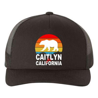 Caitlyn For California Retro Cali Bear Yupoong Adult 5-Panel Trucker Hat