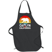 Caitlyn For California Retro Cali Bear Full-Length Apron With Pockets