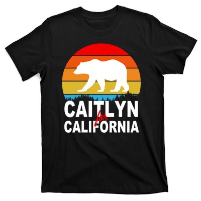 Caitlyn For California Retro Cali Bear T-Shirt