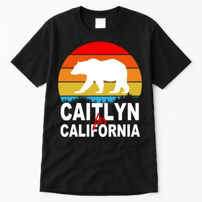 Caitlyn For California Retro Cali Bear Tall T-Shirt