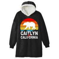 Caitlyn For California Retro Cali Bear Hooded Wearable Blanket