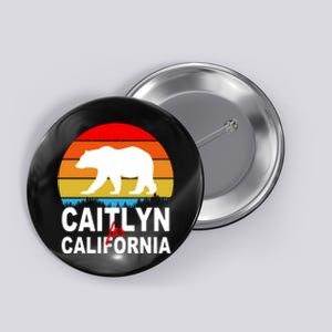 Caitlyn For California Retro Cali Bear Button