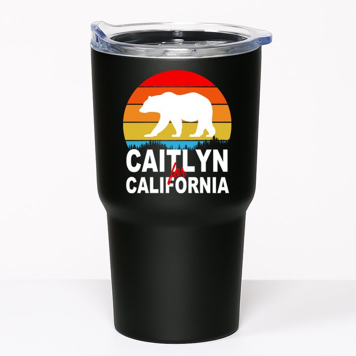 Caitlyn For California Retro Cali Bear Tumbler
