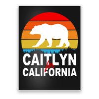 Caitlyn For California Retro Cali Bear Poster