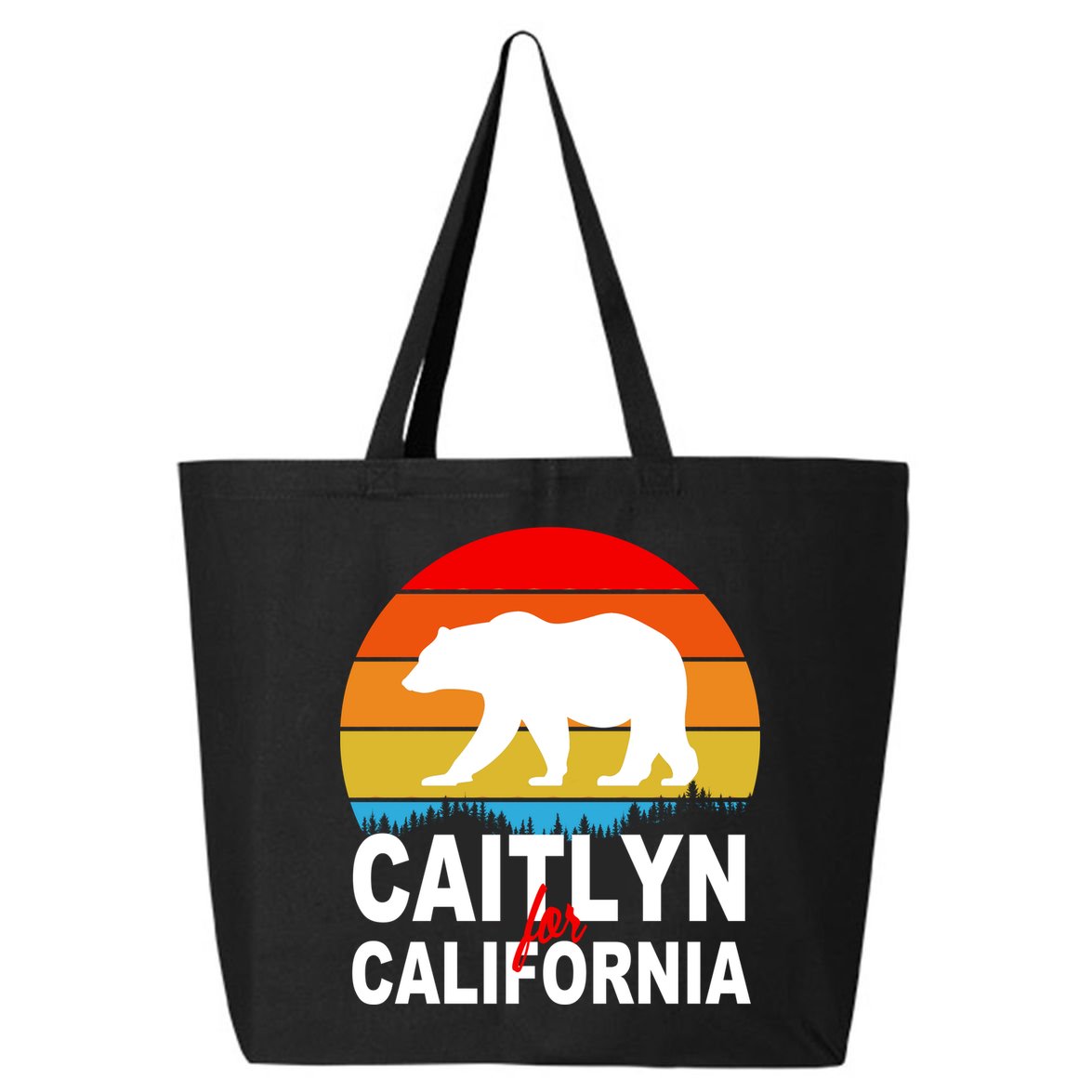 Caitlyn For California Retro Cali Bear 25L Jumbo Tote