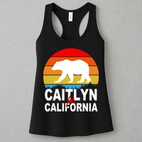 Caitlyn For California Retro Cali Bear Womens Tank Top