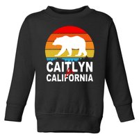 Caitlyn For California Retro Cali Bear Toddler Sweatshirt