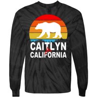 Caitlyn For California Retro Cali Bear Tie-Dye Long Sleeve Shirt