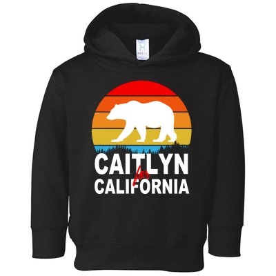 Caitlyn For California Retro Cali Bear Toddler Hoodie