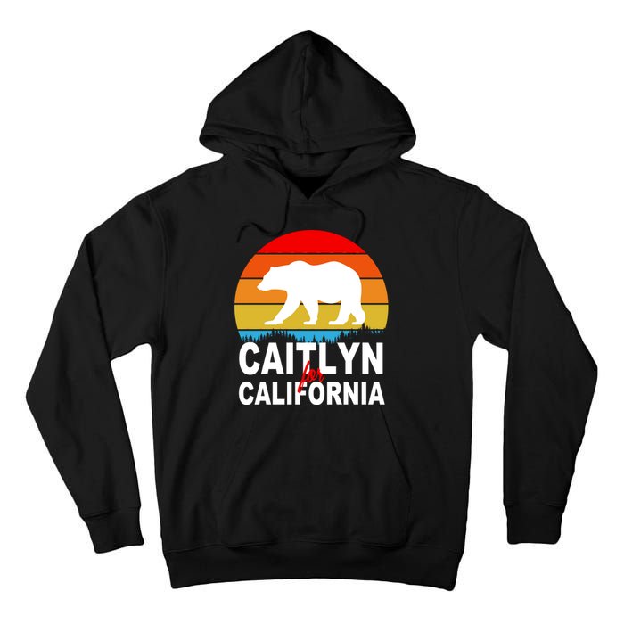 Caitlyn For California Retro Cali Bear Tall Hoodie