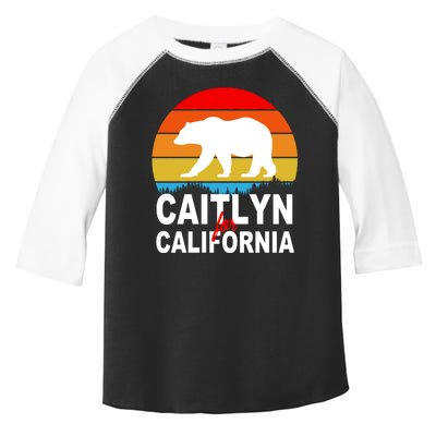 Caitlyn For California Retro Cali Bear Toddler Fine Jersey T-Shirt