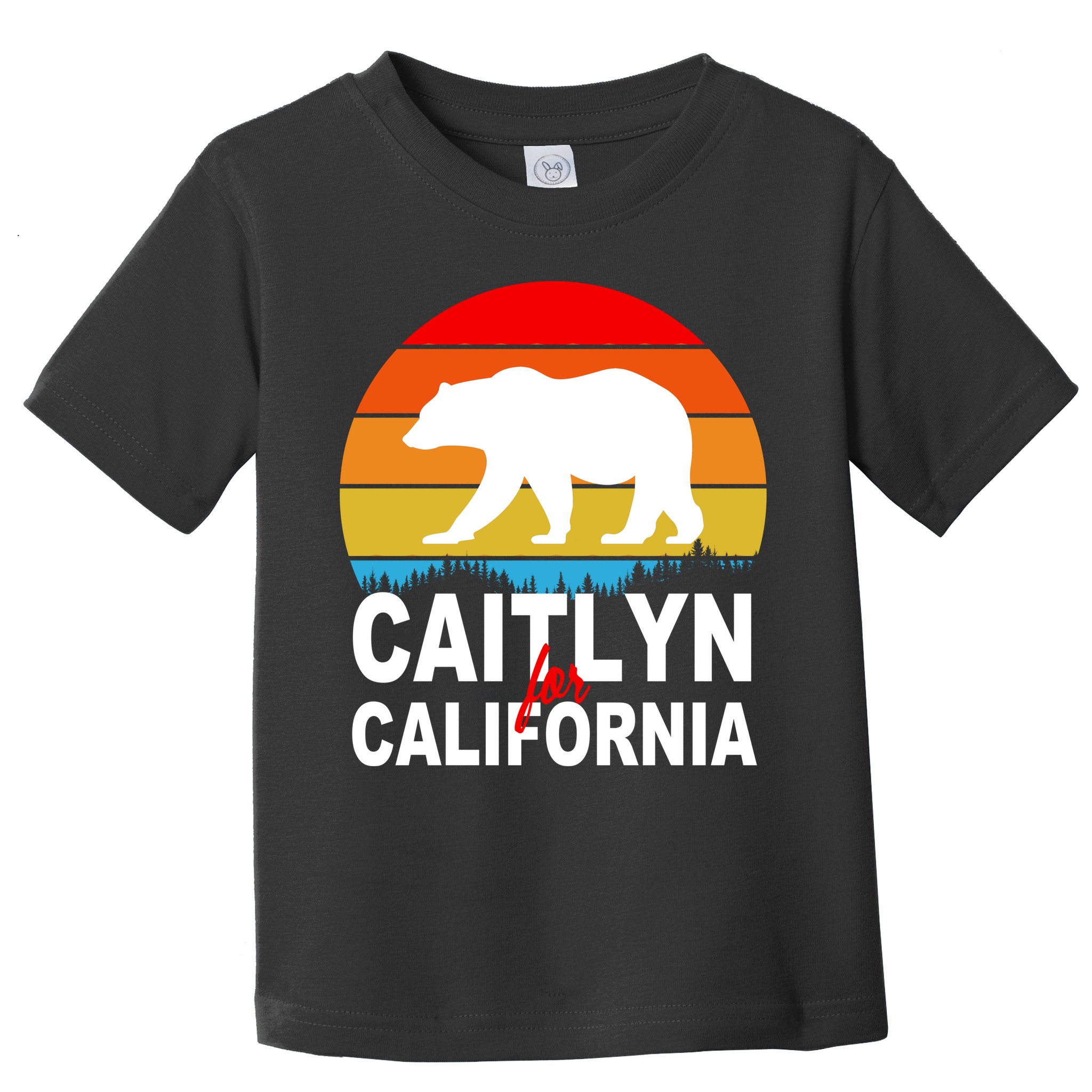 Caitlyn For California Retro Cali Bear Toddler T-Shirt