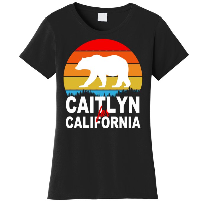 Caitlyn For California Retro Cali Bear Women's T-Shirt