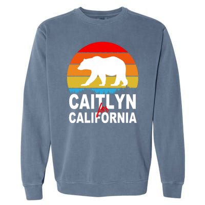 Caitlyn For California Retro Cali Bear Garment-Dyed Sweatshirt