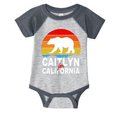 Caitlyn For California Retro Cali Bear Infant Baby Jersey Bodysuit