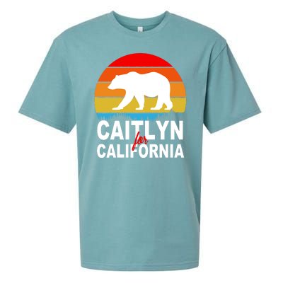 Caitlyn For California Retro Cali Bear Sueded Cloud Jersey T-Shirt