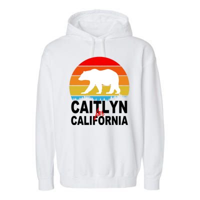 Caitlyn For California Retro Cali Bear Garment-Dyed Fleece Hoodie