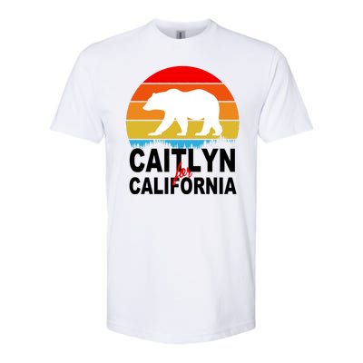 Caitlyn For California Retro Cali Bear Softstyle CVC T-Shirt