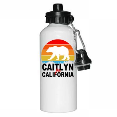 Caitlyn For California Retro Cali Bear Aluminum Water Bottle