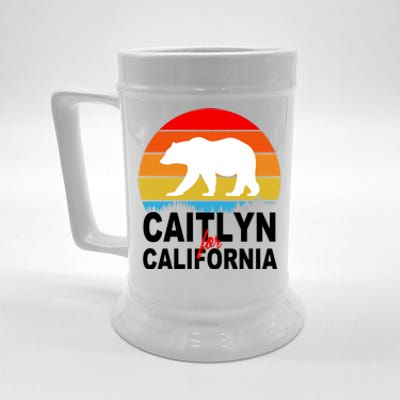 Caitlyn For California Retro Cali Bear Beer Stein