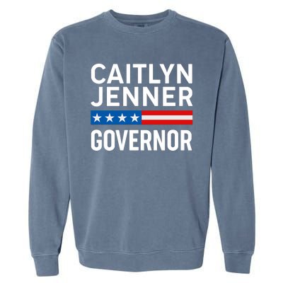 Caitlyn Jenner Governor Election Logo Garment-Dyed Sweatshirt