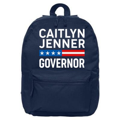 Caitlyn Jenner Governor Election Logo 16 in Basic Backpack