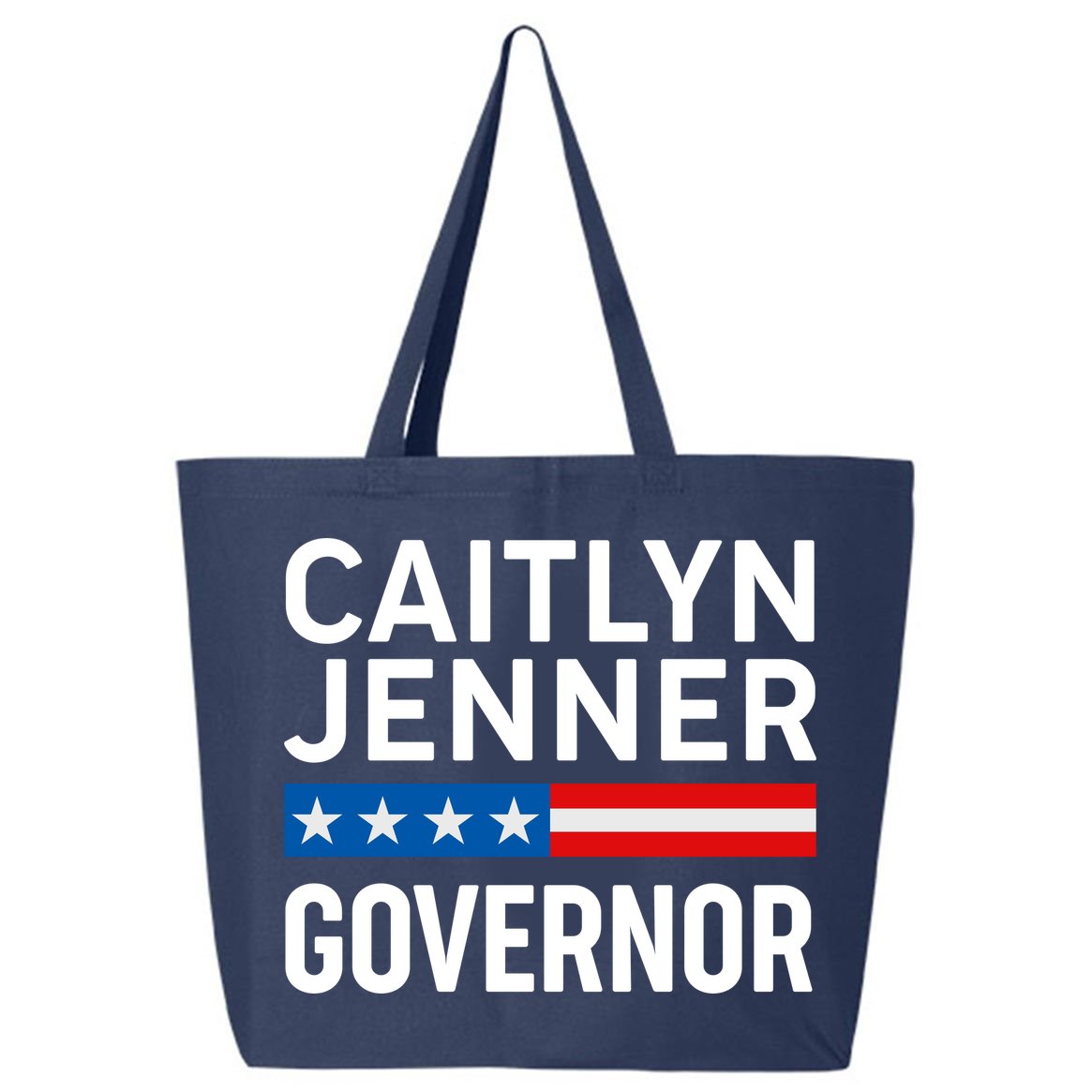 Caitlyn Jenner Governor Election Logo 25L Jumbo Tote