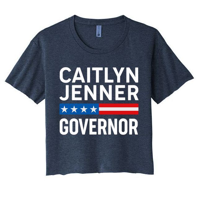 Caitlyn Jenner Governor Election Logo Crop Top