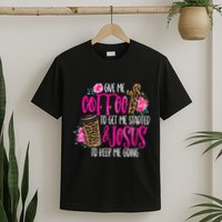 Coffee And Jesus Misses Plus Size Teacher T-Shirt