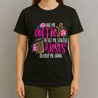 Coffee And Jesus Misses Plus Size Teacher T-Shirt