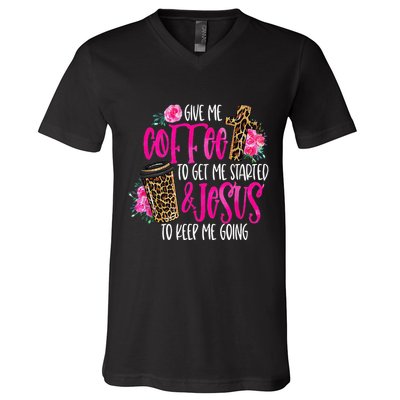 Coffee And Jesus Misses Plus Size Teacher V-Neck T-Shirt
