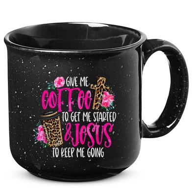 Coffee And Jesus Misses Plus Size Teacher 15oz Campfire Ceramic Mug