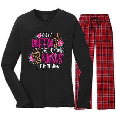 Coffee And Jesus Misses Plus Size Teacher Women's Long Sleeve Flannel Pajama Set 